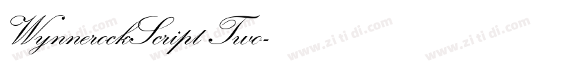 WynnerockScript Two字体转换